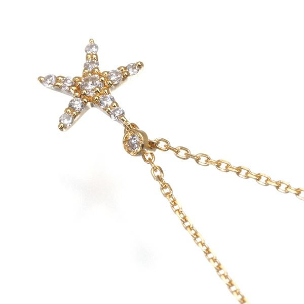 ヴァンドーム ネックレス ダイヤ  スター K18YG 