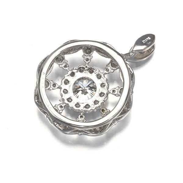 ダイヤ 0.446ct/0.58ct サークル  ペンダントトップ Pt900 