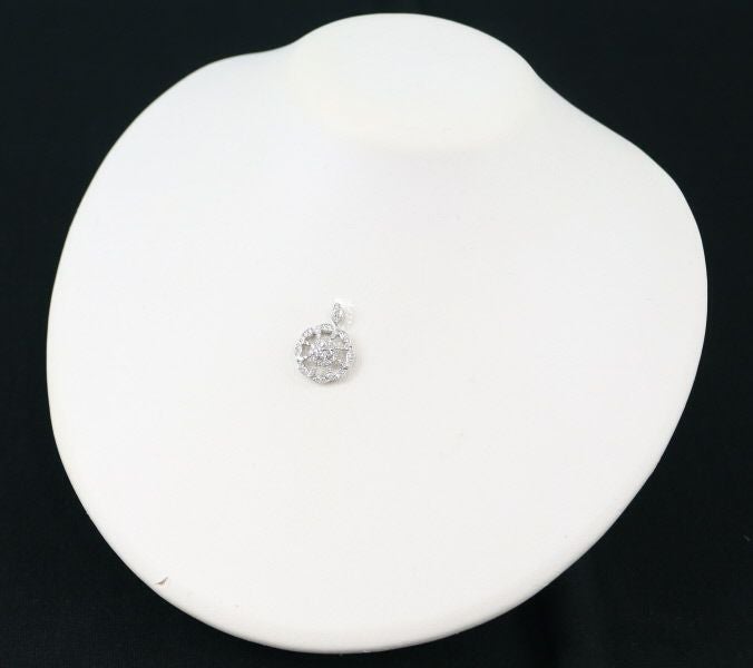ダイヤ 0.446ct/0.58ct サークル  ペンダントトップ Pt900 