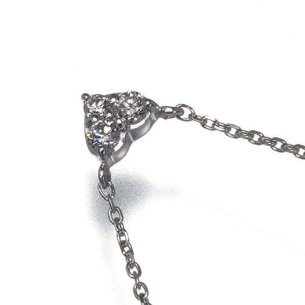 ヴァンドーム ネックレス ダイヤ 0.10ct  ハート K18WG 
