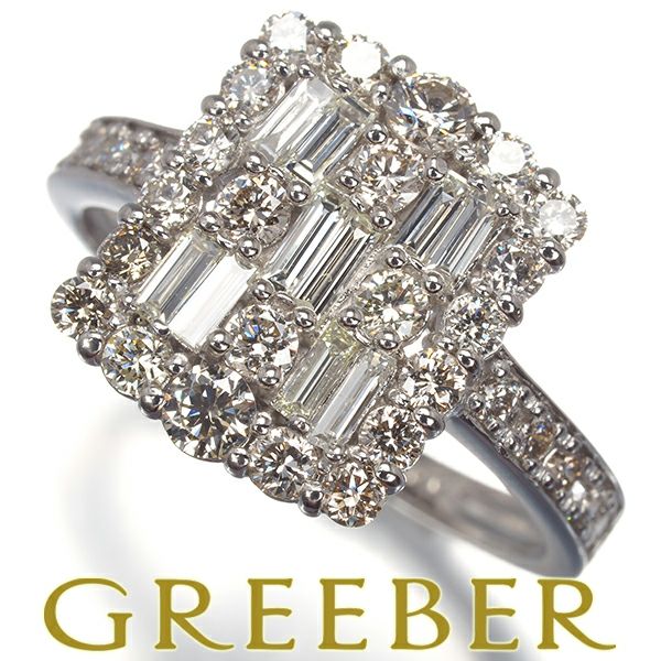 ダイヤ 1.00ct 2種カット  リング Pt900 