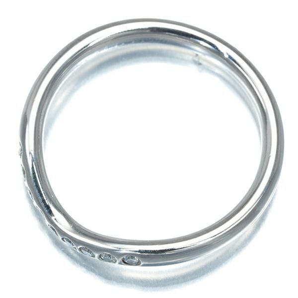 ティファニー リング ダイヤ カーブドバンド 9P 7号 Pt950 