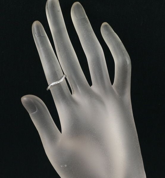 ティファニー リング ダイヤ カーブドバンド 9P 7号 Pt950 