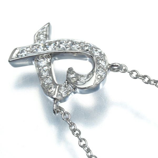 ティファニー ネックレス ダイヤ ラビングハート  Pt950 