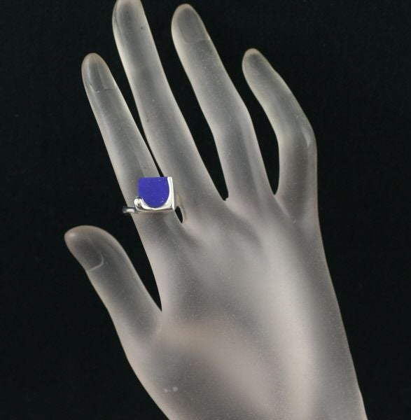 ティファニー リング ラピスラズリ スプラッシュ スクエア 9号 シルバー925 