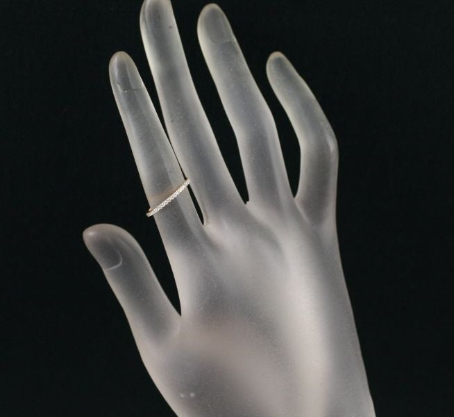 アーカー リング ダイヤ 0.16ct ティナ ハーフエタニティ 7号 K18PG 