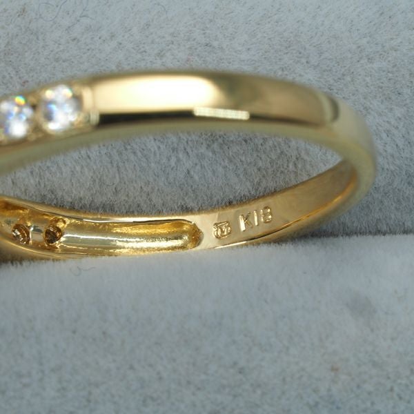 ミキモト リング パール アコヤ真珠 6.3mm ダイヤ  9号 K18YG 