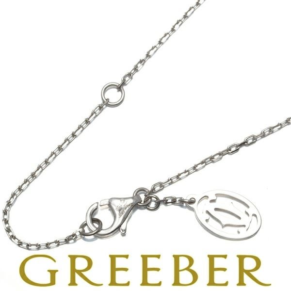 カルティエ チェーンネックレス   2Cチャーム 46cm K18WG 