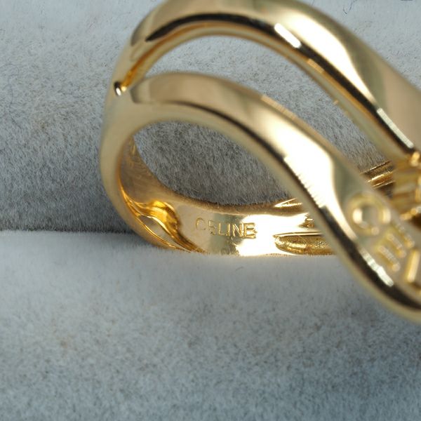 セリーヌ リング ダイヤ 0.07ct  12号 K18YG 