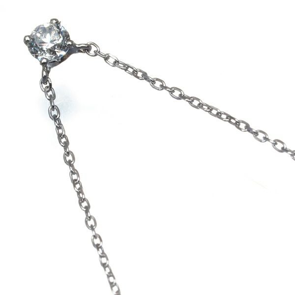 ウィスプ ネックレス ダイヤ 0.10ct 一粒 Pt950/Pt850 