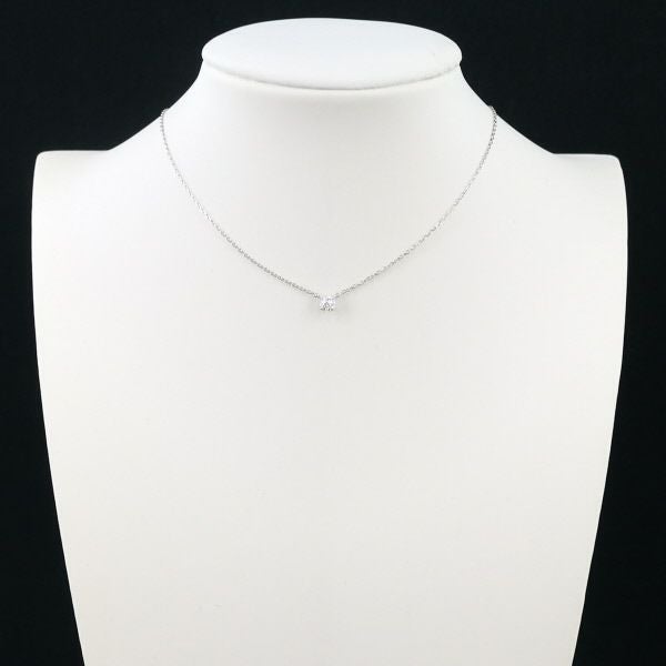 ウィスプ ネックレス ダイヤ 0.10ct 一粒 Pt950/Pt850 