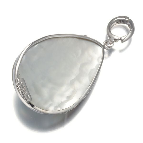 タサキ ペンダントトップ マベパール 真珠  リーフ K18WG 