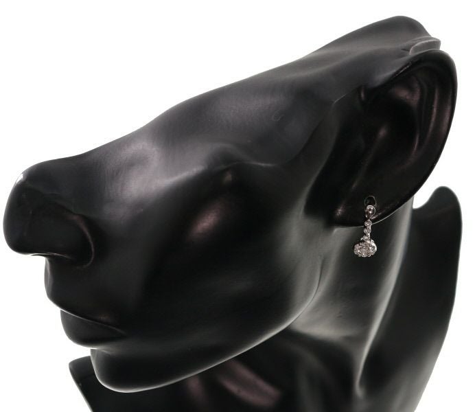 ダイヤ 0.42ct/0.42ct 揺れる  ピアス Pt900/Pt850 