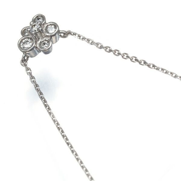ポンテヴェキオ ネックレス ダイヤ 0.11ct  フラワー K18WG 