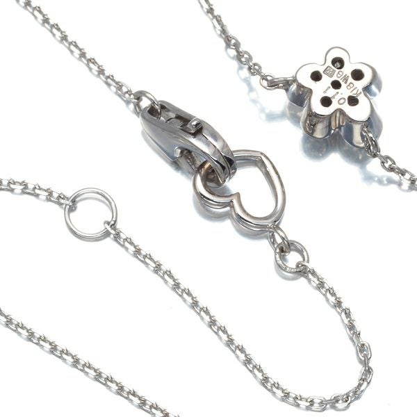ポンテヴェキオ ネックレス ダイヤ 0.11ct  フラワー K18WG 