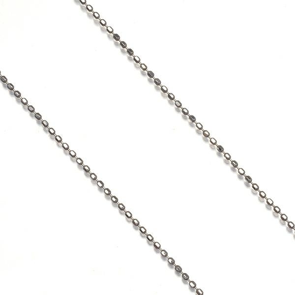 カットボール チェーンネックレス 45cm K18WG 