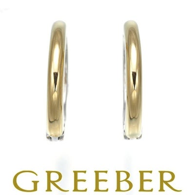 ピアリング  イヤリング コンビカラー K18YG/WG 