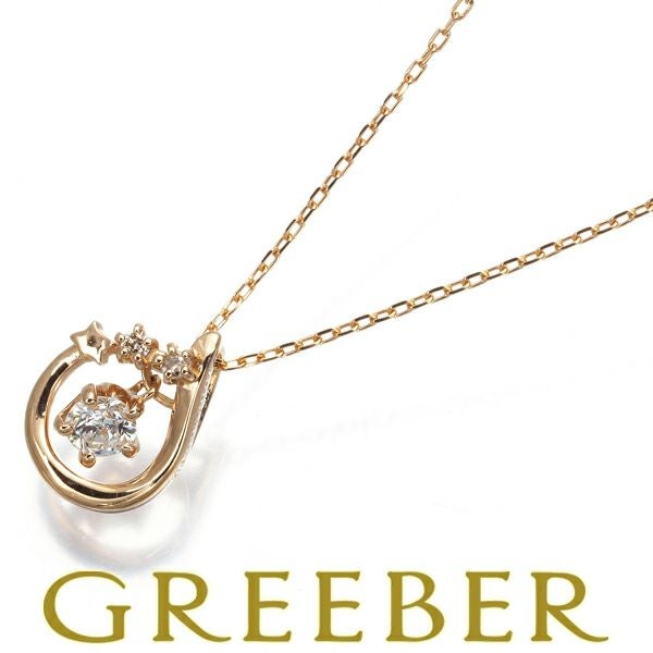 フェスタリア ネックレス ダイヤ 0.087ct/0.01ct Wish upon a star  K18PG 