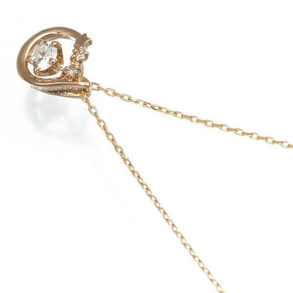 フェスタリア ネックレス ダイヤ 0.087ct/0.01ct Wish upon a star  K18PG 