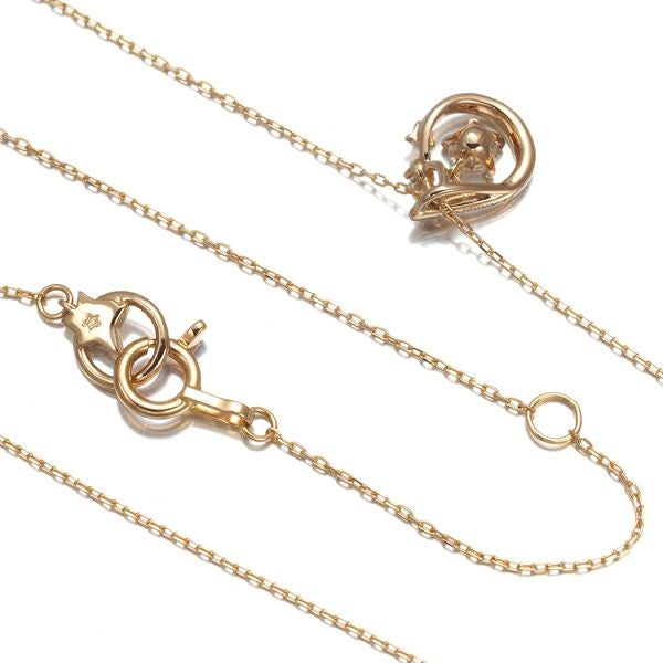 フェスタリア ネックレス ダイヤ 0.087ct/0.01ct Wish upon a star  K18PG 