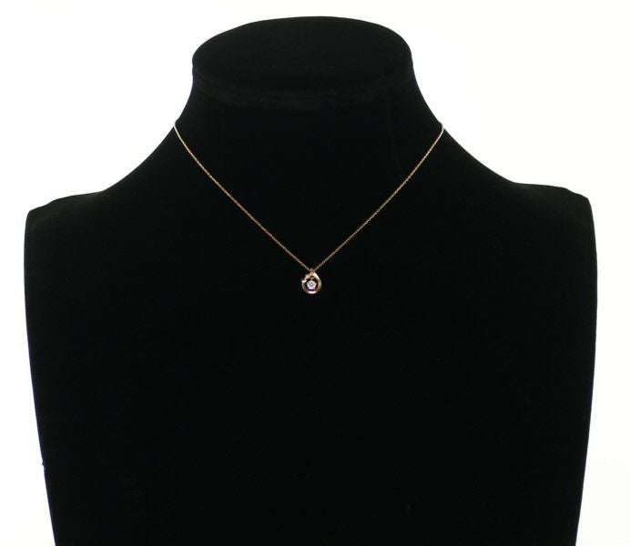 フェスタリア ネックレス ダイヤ 0.087ct/0.01ct Wish upon a star  K18PG 