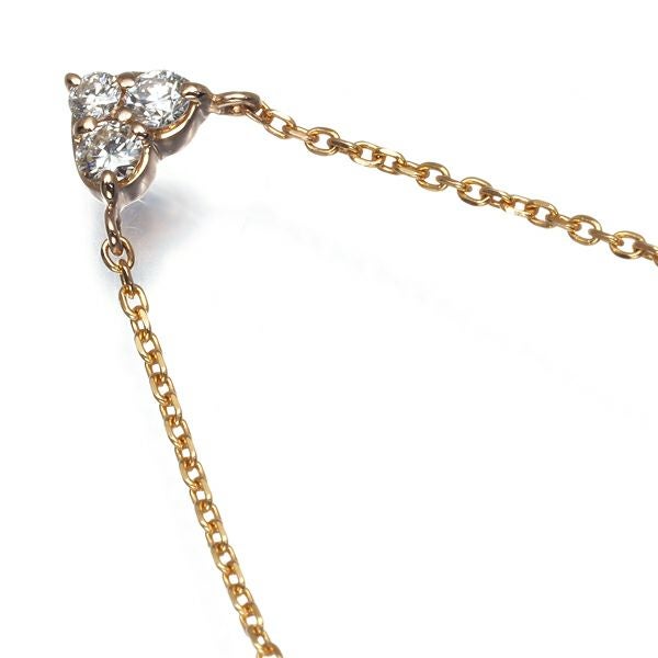 ヴァンドーム ネックレス ダイヤ 0.10ct  ハート K18PG 