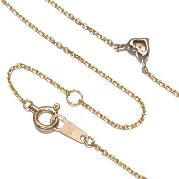 ヴァンドーム ネックレス ダイヤ 0.10ct  ハート K18PG 