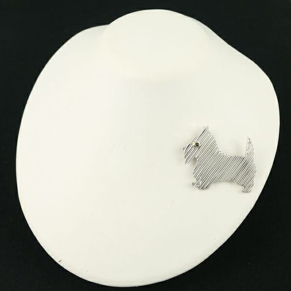 レア品 ティファニー ブローチ サファイア  イヌ アニマル シルバー925 