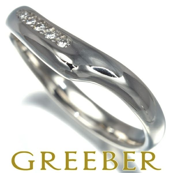 ティファニー リング ダイヤ オープンハート 11号 Pt950 