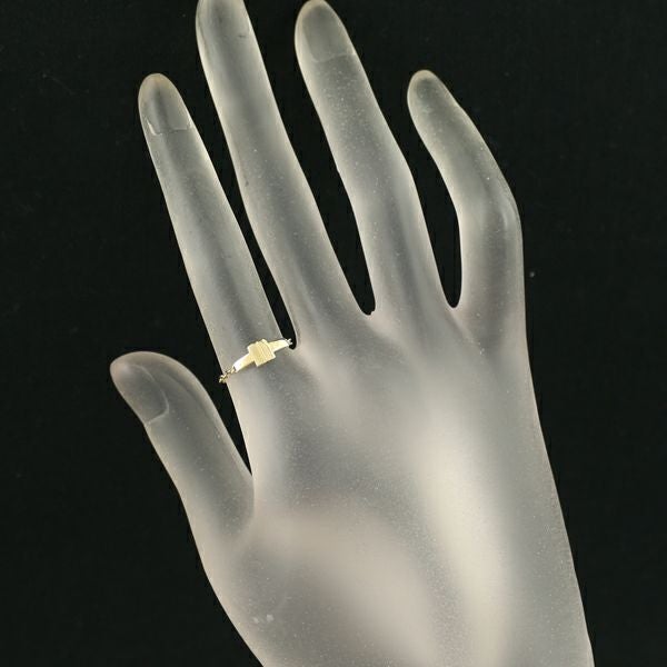 ティファニー リング  T TWO チェーン ピンキー 4号 K18YG 