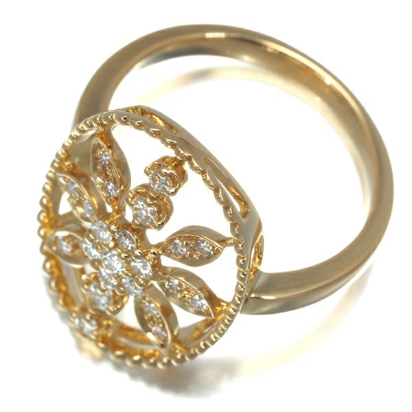 ヴァンドームリング ダイヤ 0.26ct  9号 K18YG 