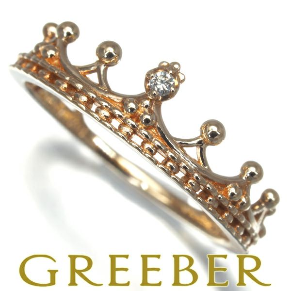 ノジェス リング ダイヤ 0.01ct クラウン 6号   K10YG 