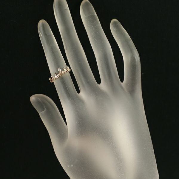 ノジェス リング ダイヤ 0.01ct クラウン 6号   K10YG 