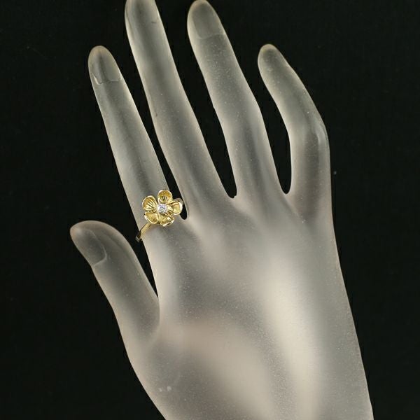 ティファニー リング ダイヤ フラワー 12号 K18YG/WG 