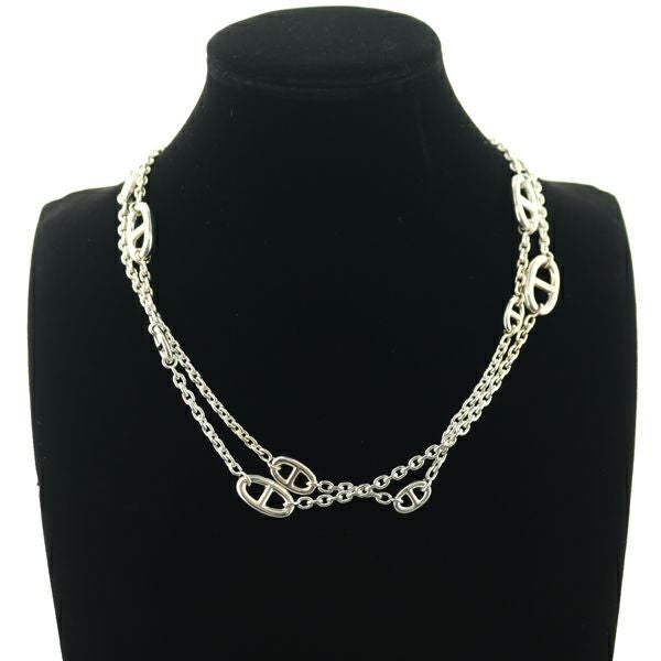 エルメス ネックレス  シェーヌダンクル ファランドール 120cm ロング シルバー925 