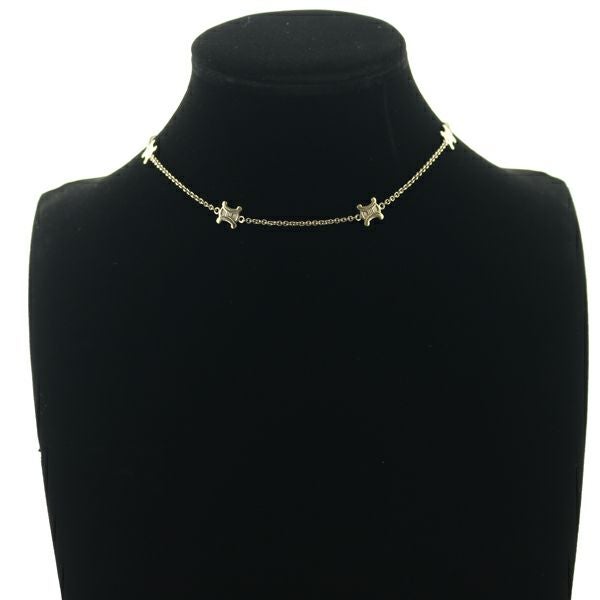 セリーヌ ネックレス  マカダム ステーション ヴィンテージ シルバー925 