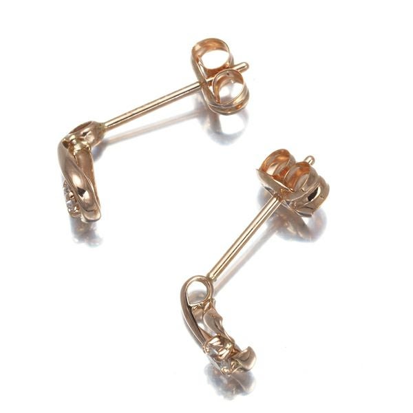 カナル4℃ ピアス ダイヤ  一粒 K10PG