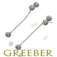 ダイヤ 0.18ct/0.18ct ピアス K18WG 