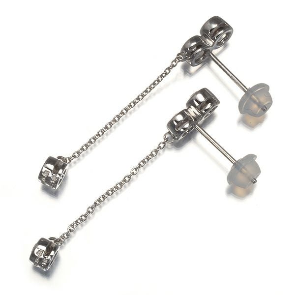 ダイヤ 0.18ct/0.18ct ピアス K18WG 
