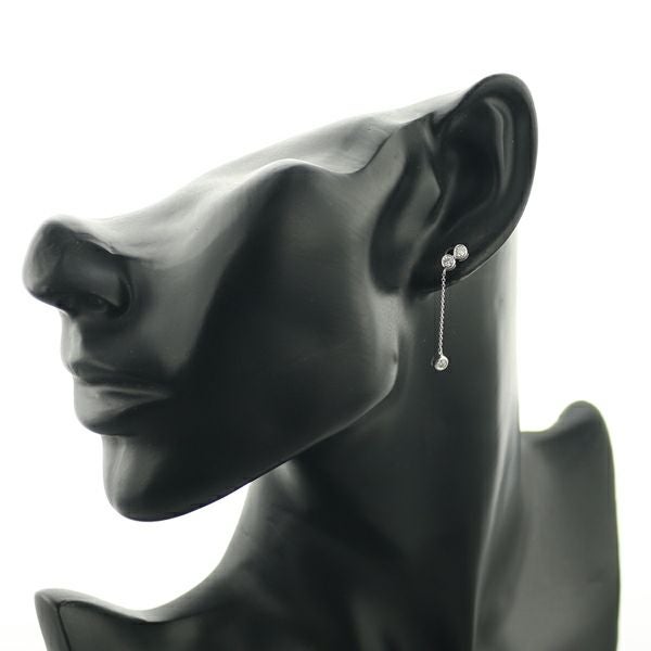 ダイヤ 0.18ct/0.18ct ピアス K18WG 