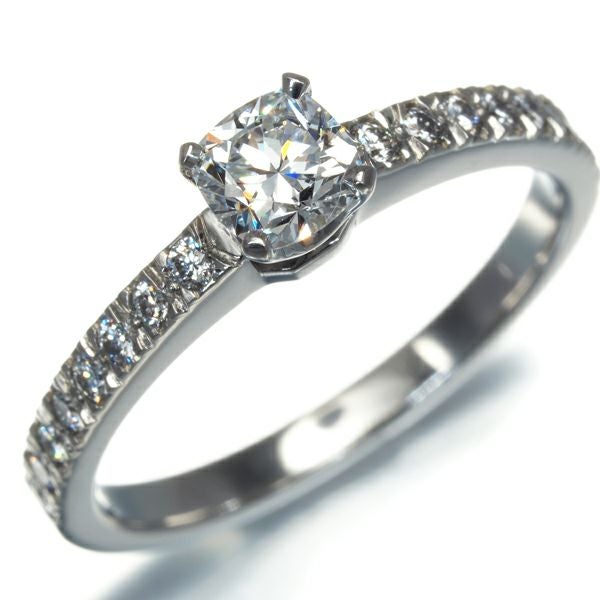 ティファニー リング ダイヤ 0.36ct ノヴォ ソリティア クッションカット 10.5号 Pt950 