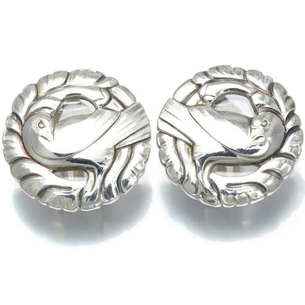 ジョージジェンセン イヤリング  66 鳥 アニマル シルバー925 