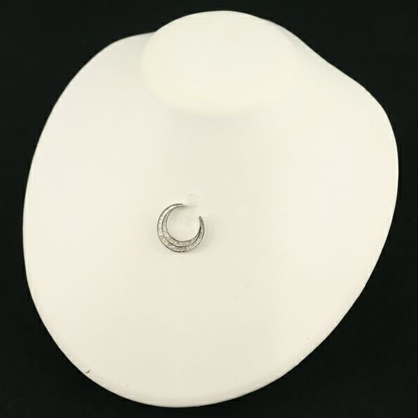 ダイヤ 0.72ct ムーン  ペンダントトップ K18WG 