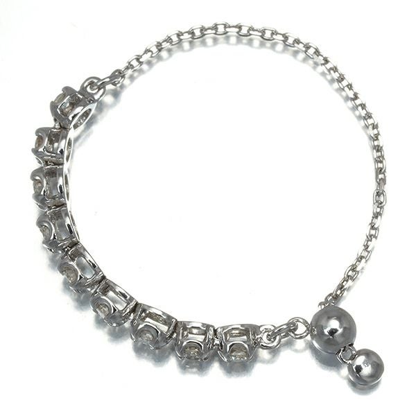 ダイヤ 0.15ct 9P フリーサイズ リング K18WG 