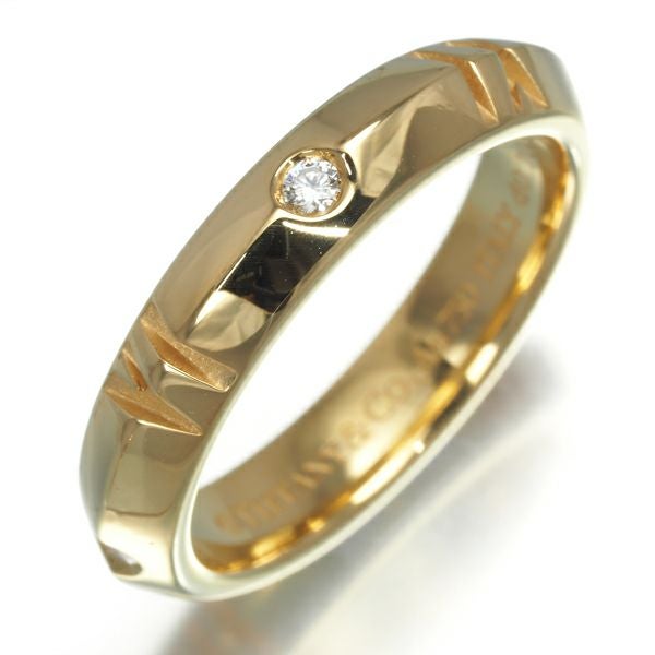 ティファニー リング ダイヤ 0.10ct アトラス クローズド 16.5号 K18YG 