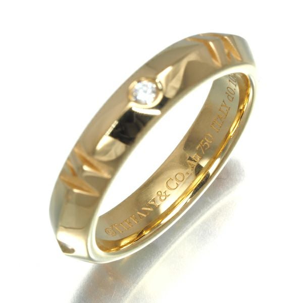 ティファニー リング ダイヤ 0.10ct アトラス クローズド 16.5号 K18YG 