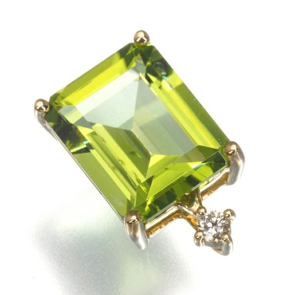 ペリドット 2.50ct ダイヤ 0.03ct   ペンダントトップ K18YG 