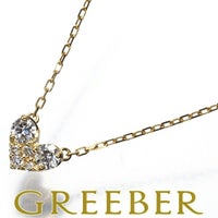 ポンテヴェキオ ネックレス ダイヤ 0.14ct  ハート K18YG 