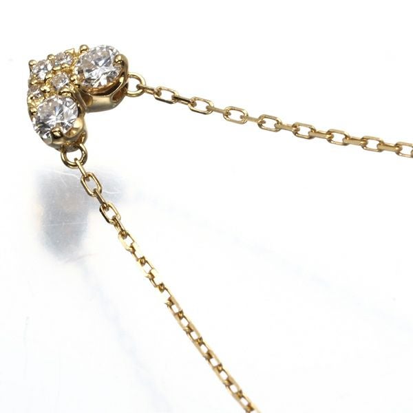 ポンテヴェキオ ネックレス ダイヤ 0.14ct  ハート K18YG 