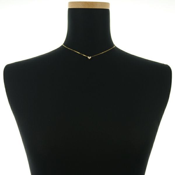 ポンテヴェキオ ネックレス ダイヤ 0.14ct  ハート K18YG 